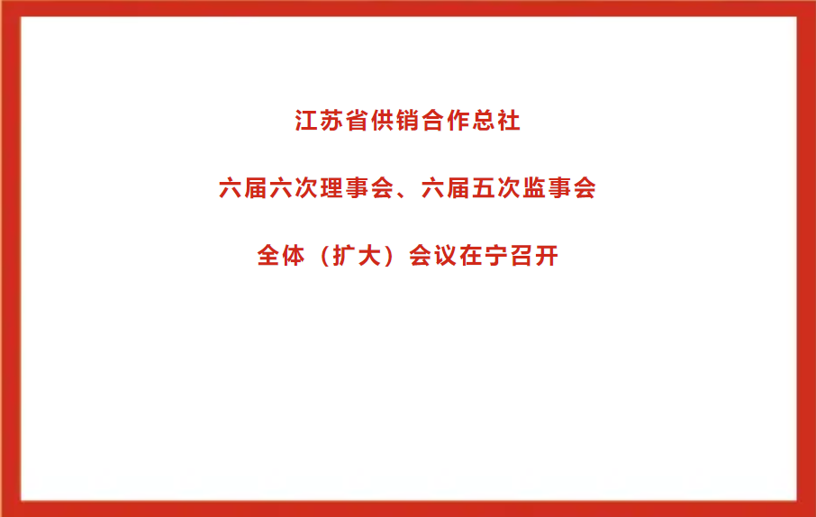 江苏省供销合作总社六届六次理事会、六届五次监事会全体（扩大）会议在宁召开.png